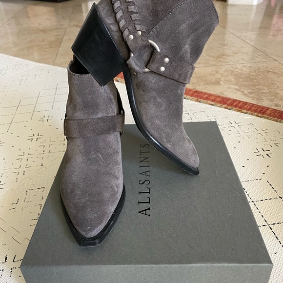 ALLSAINTS Suede Marley Boot Harness - Picture 4 of 10